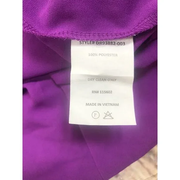 LUSH womens S lavender purple fold over front tunic blouse - Picture 10 of 10